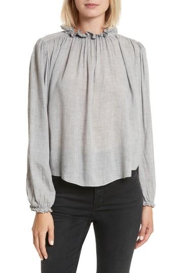 Women's Rebecca Taylor Scallop Trim Gauze Top