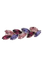 L. Erickson Small Ivy Swarovski Crystal Barrette, Size - Purple