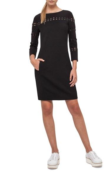 Women's Akris Punto Cutout Detail Wool Dress