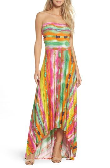 Women's Felicity & Coco Strapless Neon Print Maxi Dress