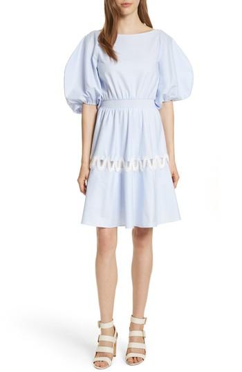 Women's Prose & Poetry Charleene Cotton Balloon Sleeve Dress - Blue
