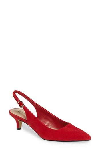 Women's Bella Vita Scarlette Slingback Pump N - Red