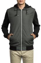 Men's Rvca Puffer Zips Hybrid Jacket, Size - Black
