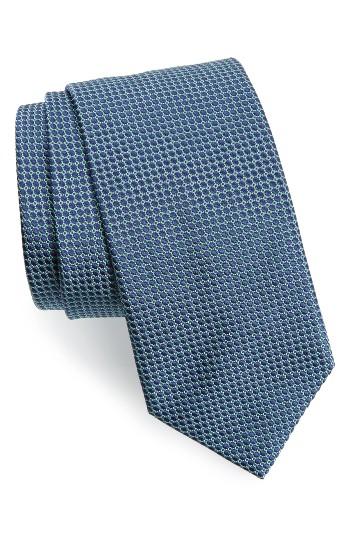 Men's Eton Circle Geometric Silk Tie, Size - Green