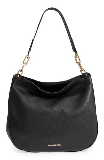 Michael Kors Fulton Leather Hobo - Black