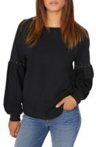 Women's Sanctuary Nico Stud Detail Sweatshirt - Black