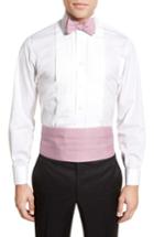 Men's Vineyard Vines Whale Print Cummerbund & Self-tie Bow Tie, Size - Pink