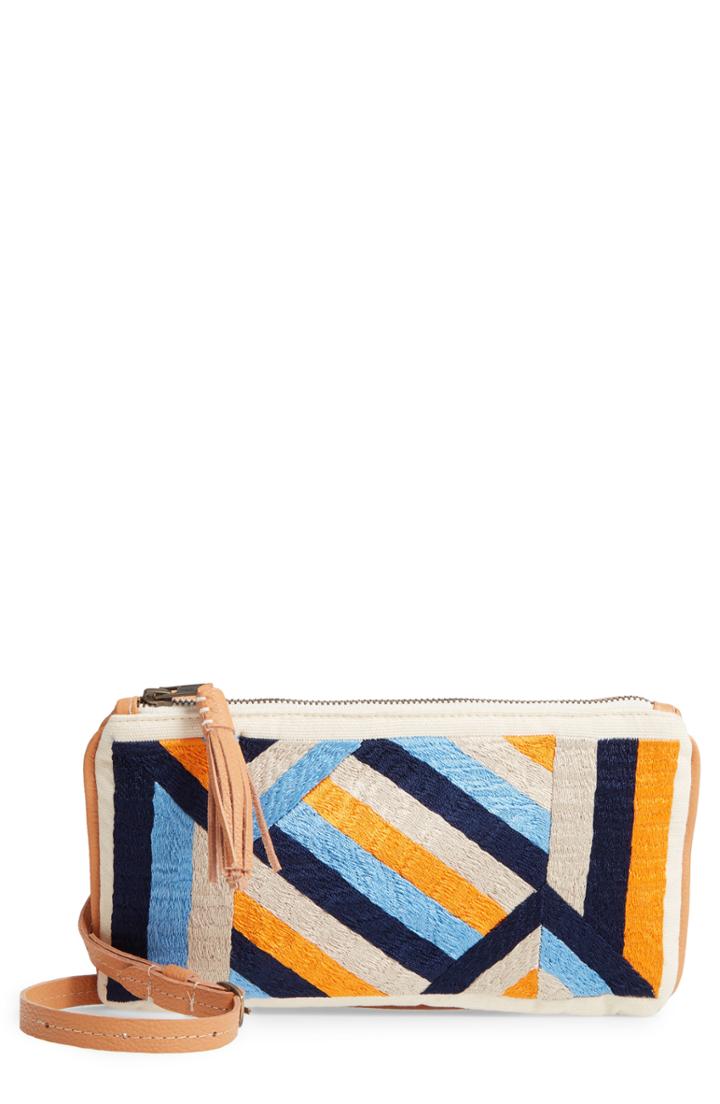 Mercado Global Isa Woven Crossbody Bag - Beige