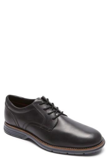 Men's Rockport Total Motion Fusion Plain Toe Derby .5 W - Black