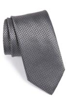 Men's Canali Dot Silk Tie, Size - Grey