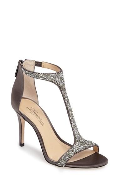 Women's Imagine By Vince Camuto 'phoebe' Embellished T-strap Sandal .5 M - Grey