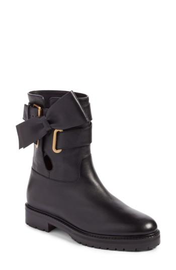 Women's Valentino Garavani Bowrap Bootie .5us / 36.5eu - Black