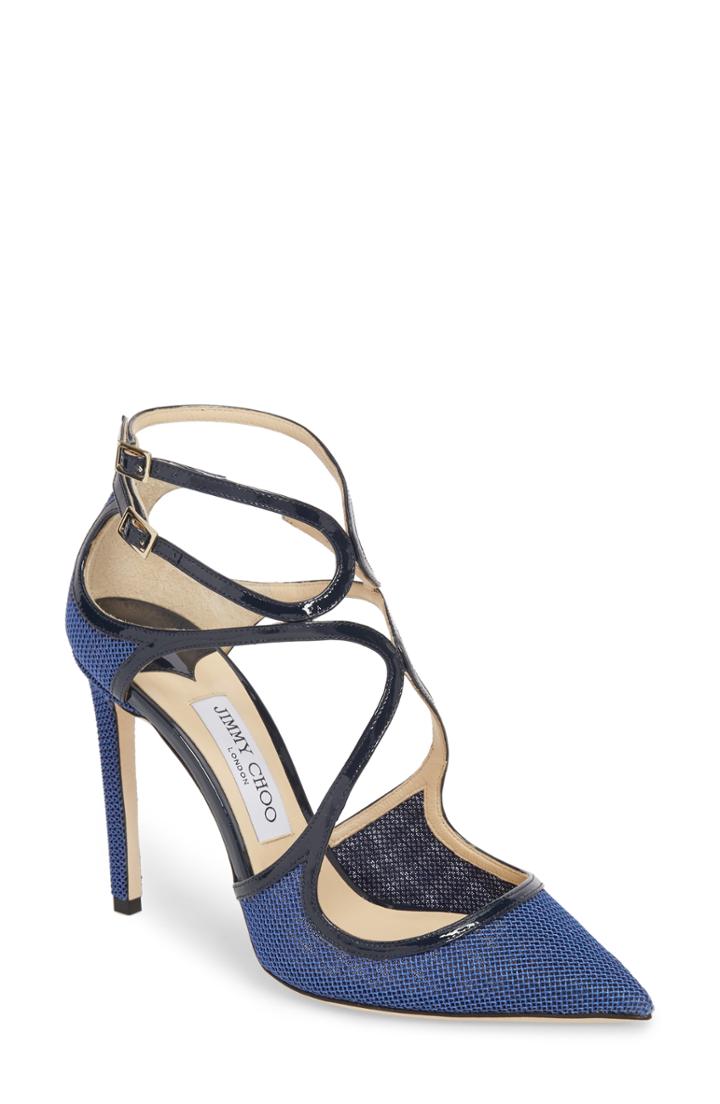 Women's Jimmy Choo Lancer Strappy Pump Us / 35eu - Blue