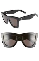 Women's Valley 'db' 52mm Oversized Sunglasses - Gloss Black