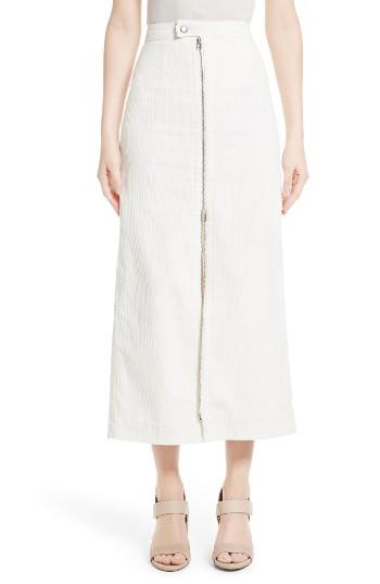 Women's Eckhaus Latta Zip Front Midi Skirt
