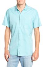 Men's Tori Richard Seas The Day Trim Fit Camp Shirt, Size - Blue