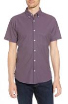 Men's Mizzen+main Gibson Slim Fit Dot Performance Sport Shirt - Blue