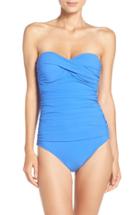 Women's Profile By Gottex 'tutti Frutti' Bandeau One-piece Swimsuit - Blue
