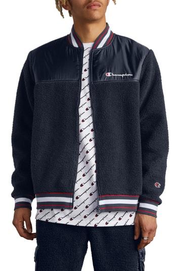 Men's Champion Fleece Baseball Jacket