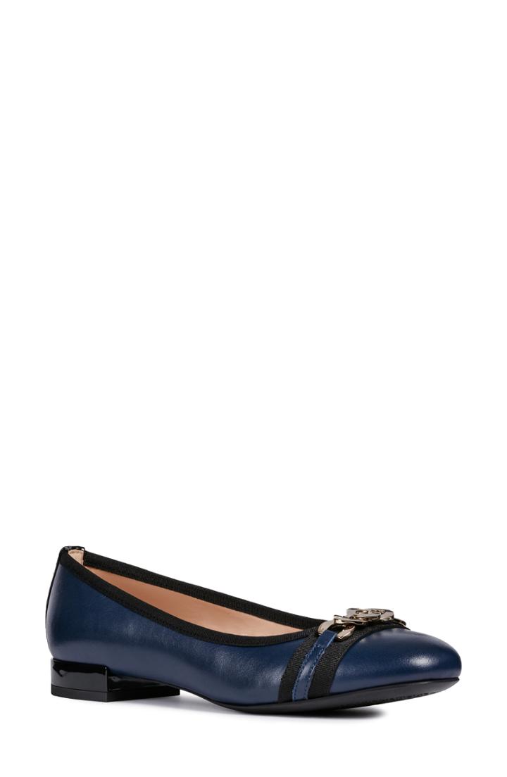 Women's Geox Wistrey Flat Us / 35eu - Blue