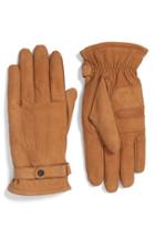 Men's Barbour Leather Gloves - Brown