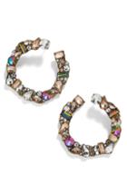 Women's Baublebar Seraphine Crystal Wraparound Hoop Earrings