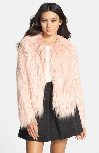 Mural Pink Faux Fur