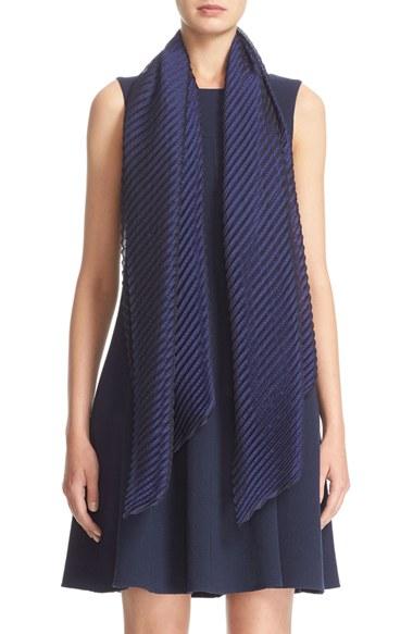 Women's Armani Collezioni Plisse Scarf