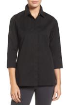 Women's Foxcroft Gigi Stretch Cotton Tunic - Black