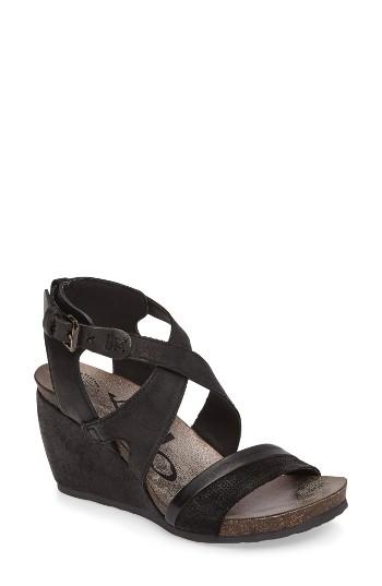 Women's Otbt Freedom Wedge Sandal .5 M - Black