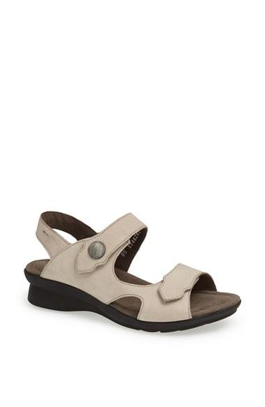 Women's Mephisto 'prudy' Leather Sandal M - Beige