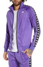 Men's Kappa Anniston Slim Fit Knit Track Jacket - Purple