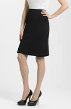 Women's Ming Wang Side Pleat Knit Skirt
