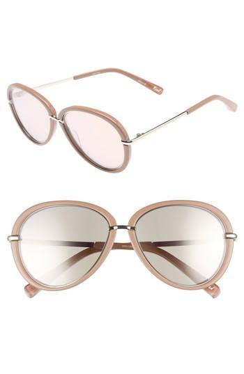 Women's Elizabeth And James Reed 57mm Aviator Sunglasses -