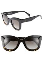 Women's Valley Belgrade 48mm Cat Eye Sunglasses - Black Tortoise/ Black Gradient