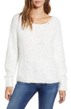 Women's All In Favor Eyelash Popcorn Sweater - Ivory