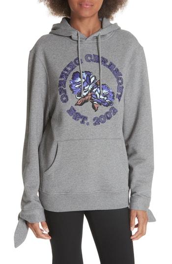 Women's Opening Ceremony Lace Inset Logo Sweatshirt - Grey