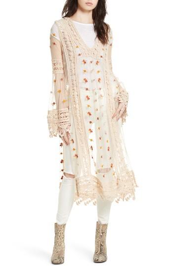 Women's Free People Finest Heart Lace Maxi Tunic