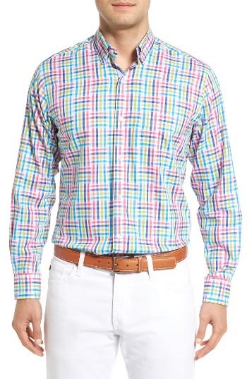 Men's Tailorbyrd Cliffrose Fit Buffalo Check Sport Shirt