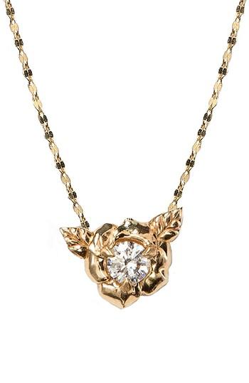 Women's Nora Kogan Little Rosebud Pendant Necklace