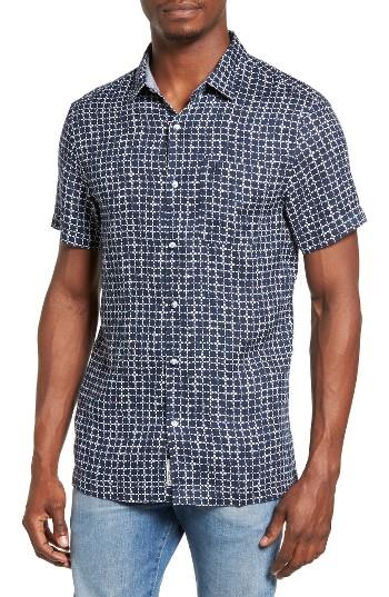 Men's Original Penguin Print Linen Shirt