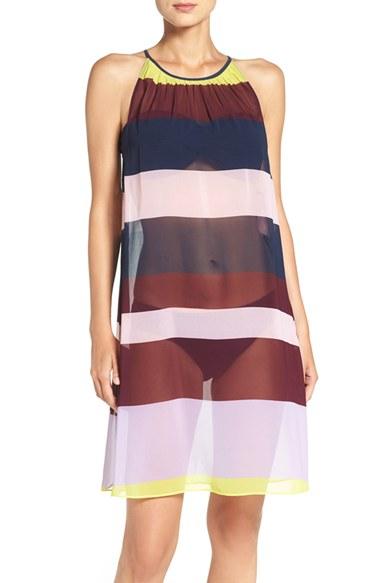 Women's Ted Baker London Stripe Cover-up Midi Dress