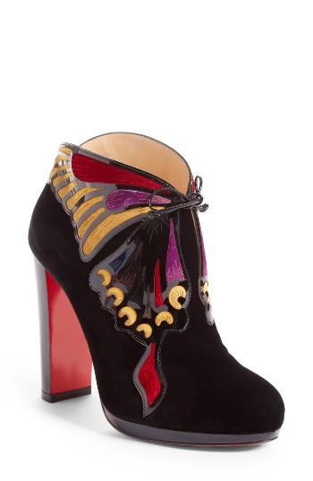 Women's Christian Louboutin Mariposa Embellished Bootie
