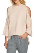 Women's 1.state The Cozy Cold Shoulder Top - Pink
