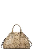 Gucci Medium Re(belle) Genuine Python Satchel - Beige