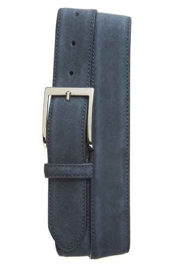 Men's To Boot New York Suede Belt - Navy