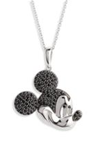 Women's Disney Mickey Multitone Crystal Pave Pendant Necklace