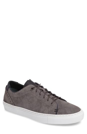 Men's Ted Baker London Duke Snake Embossed Sneaker M - Grey