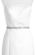 Women's Kate Spade New York Crystal & Imitation Pearl Belt - Cream/ Crystal/ Nickel