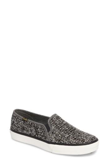 Women's Keds 'double Decker' Slip-on Sneaker M - Black